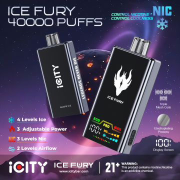 Vaping with X3 Coil iCity ICE FURY 40K