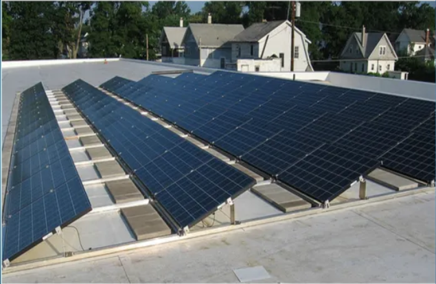 solar panel Flat Roof project