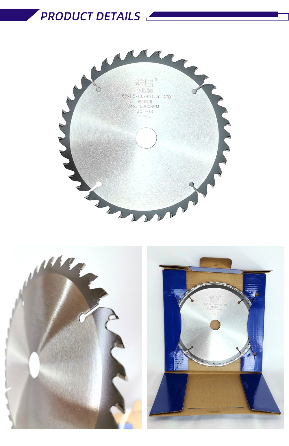 4-7-XGOLDTOL Professional-grade WoodCutting Blades