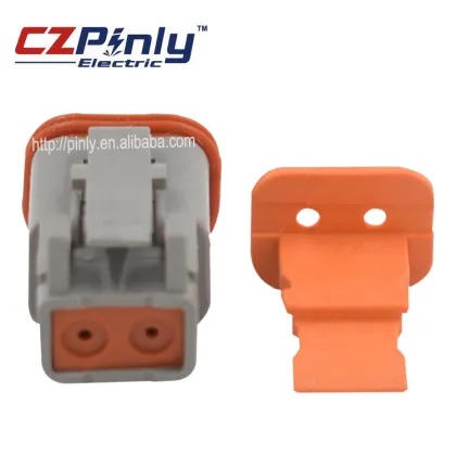Waterproof AT06-2S Female 2 Pin DT Series Deutsch Connector