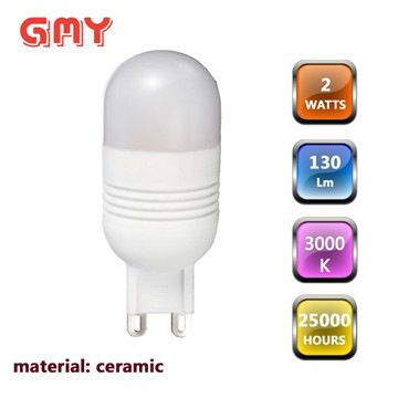 Exquisite Ceramic appearance 2w g9 led