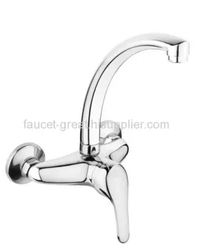 Single Lever Wall Kitchen Faucets 
