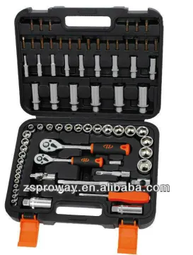 75PCS 1/4'&3/8"DR. MULTI FUNCTION SOCKET SET / universal joint socket wrench