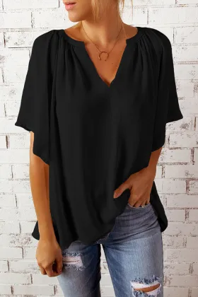 Summer V-neck top Chiffon shirt