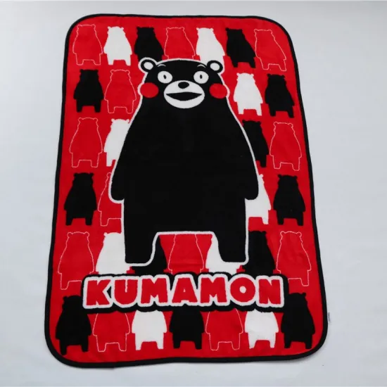 Amazon hot sell coral fleece polyester throw blanket Japan cartoon lovey and blanket kid cartoon blanket