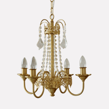 French Court Crystal Chandelier: Adding Retro Luxury to Your European-American Country Style Bedroom, Living Room, or Dining Space