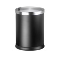 Standing Stainless Steel Round Swing Top Trash Bin