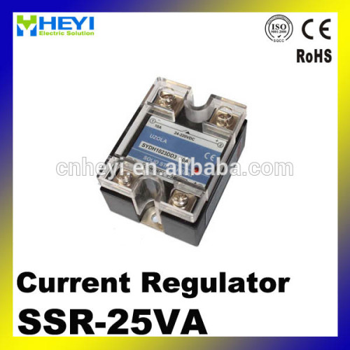 Single Black Solid State Relay Current Regulator 25A