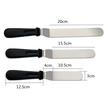 Professional Stainless Steel Cake Cream Spatula Set - Baking & Pastry Tools