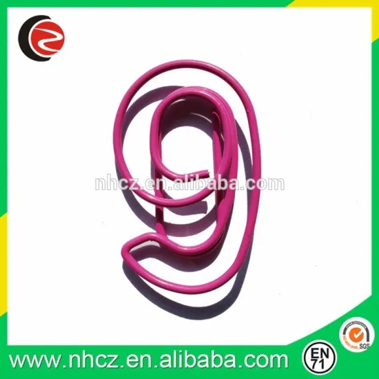 office and school stationery promotional numbers nine shaped paper clips