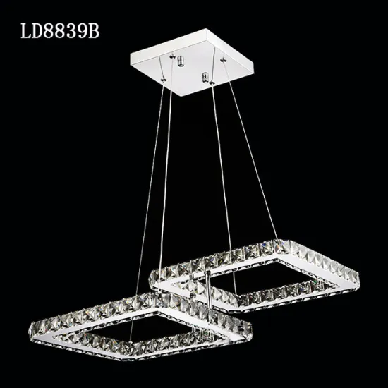 Factory Outlet Crystal chandelier lighting modern square