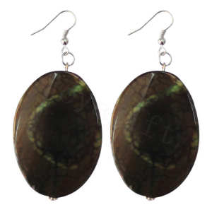 Natural Gemstone Agate Earring