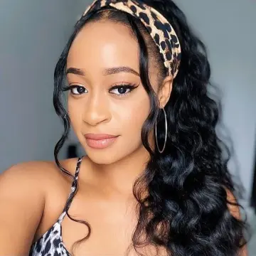 Wholesale Headband Wig Human Hair Wig For Black Women Virgin Deep Wave Human Hair Headband Wig