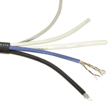 Digital Multimedia Cable 2RG6 and 2CAT6 Combo Cable for CATV