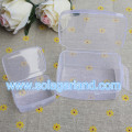 Kleine rechthoekige plastic doos Doorzichtige plastic organizer opbergdozen