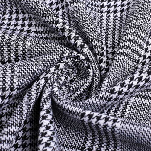 High Quality Knitted Polyester Plaid Jacquard Fabrics