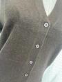 Kvinnor Pure Cashmere V-Neck Button Vest