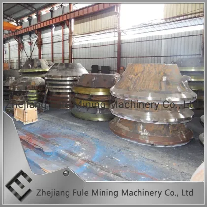 Trio TC51 mantle and concave for crushing aggregate