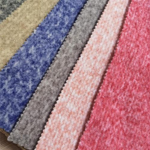 Soft Touch Colorful Polyester Waffle Weave Boucle Fabric