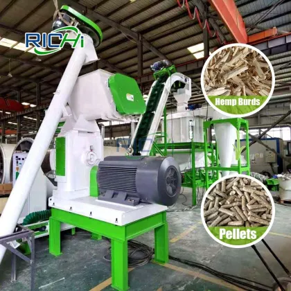 China RICHI 3-15 T/H Hemp Hurd Pellet Mill Supplier