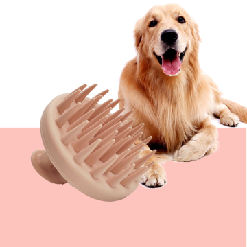 Safety Cat Dog Hair Head Scalp Massage Scrubber
