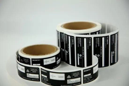 Electronic product label sticker printed customized sticker