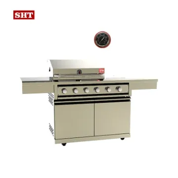 Stainless Steel Lamb Hog Barbecue Gas Grills Outdoor Kitchen BBQ Grill Cabinet for Patio