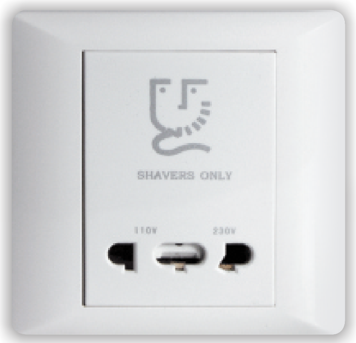 High quality wall shaver socket