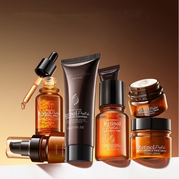 Label peribadi Retinol peptida anti-kedutan pemutihan mencerahkan penjagaan kulit Korea untuk wanita