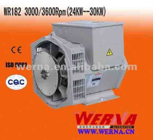 24KW three Phase 2 pole brushless excitation synchronous generator