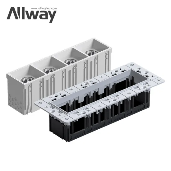 ALLWAY 4/5W Modern Projector LED Down Light - Anti-Dazzle, Square, Multi-Head, Recessed, Adjustable, Cob Technology, Black