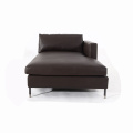 Italian Black Aniline Leather Larson Sofa