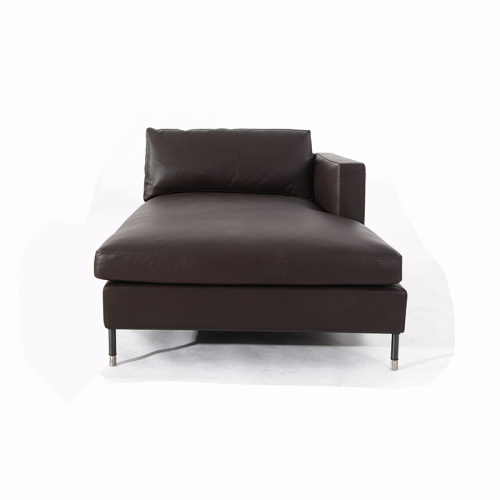 Italienisches Larson Sofa aus schwarzem Anilinleder