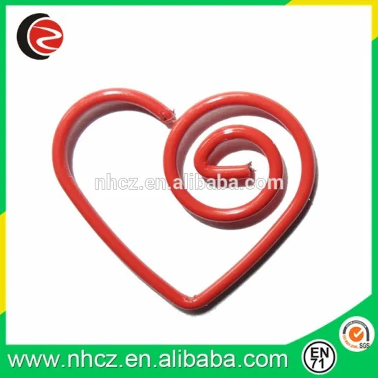 New design Heart shaped paper clips