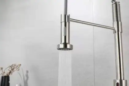 Pull Down Water Saving Spring Kitchen Faucet