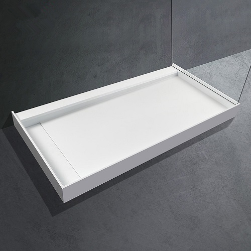 Trench Base Hotel Size Solid Surface Stone Shower Pan Stone Coated Pan Shower Tray Claw Foot Shower Tray