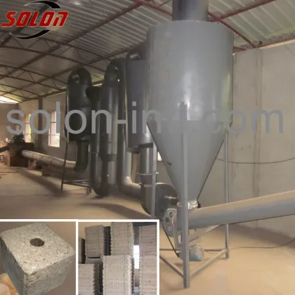 Hot air/airflow/pipe sawdust dryer
