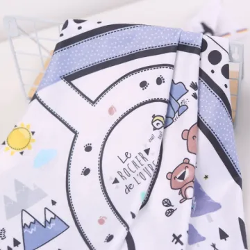 Custom Digital Printed Polyester Minky Fabric Wholesale for Baby Blanket