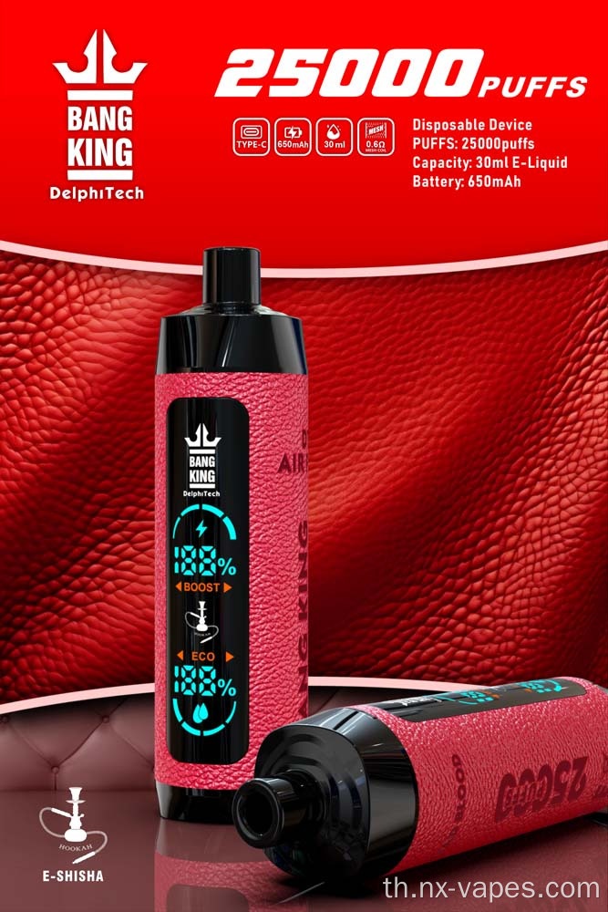 Bang King Shisha 25000 Puffs Disposerive Vape Wholesale