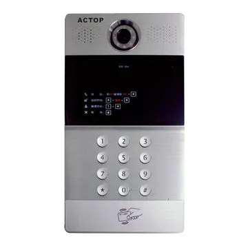 TCP/IP video doorphone with 8-zone alarm, supports flat-to-flat intercom