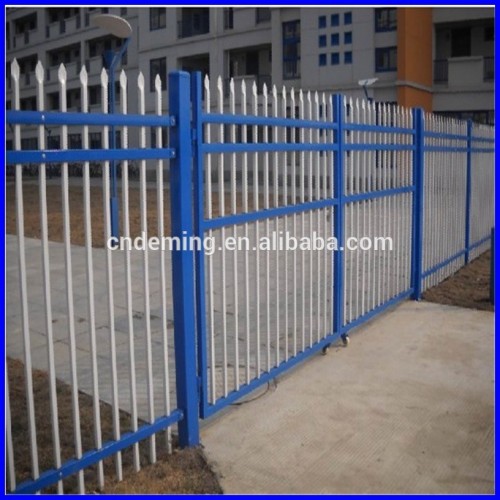 factory price spear top double rail fence