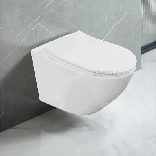 Ortonbath Rimless Toilet with Soft Close Seat Cover