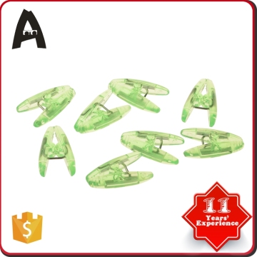 Popular for the market standard metal binder green straight clothes clip