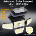 270 LED 4 Hesds PIR Solar Wall Light