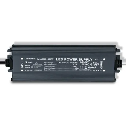 DC12V/24V LED Lighting Transformers 60W-400W AC100-265V Power Supply for LED Strips