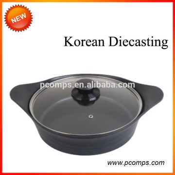 Heißverkauf Koreanischer Stiecasting Aluminium-Cookware Auflauf Pfanne Frittieren