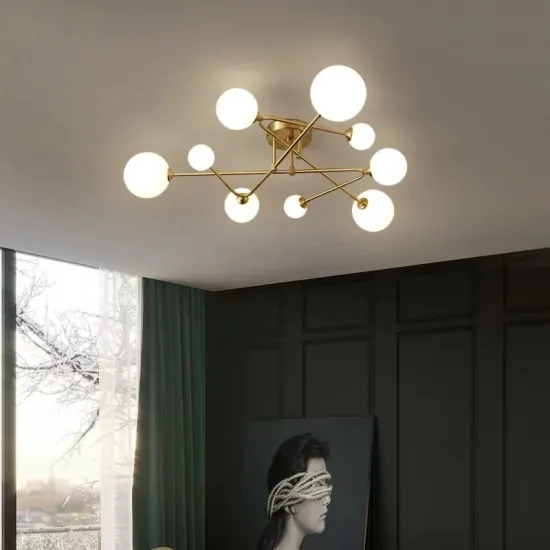Luxury CE Modern European Round LED Ceiling Chandelier for Living Room