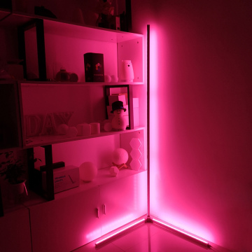 RGB Color-Changing Corner Stand Light Tripod Floor Lamp for Gaming Room & Home Decor