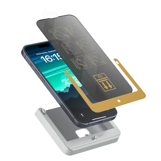 Privacy Anti-spy 30 Degree Invisible Anti-scratch Screen Protector for iPhone 16/15/14 Pro Max