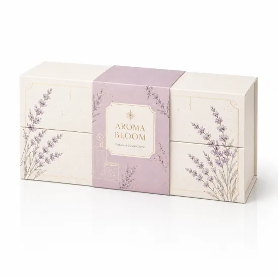 Custom Double Door Magnetic Cosmetic Gift Box Packaging